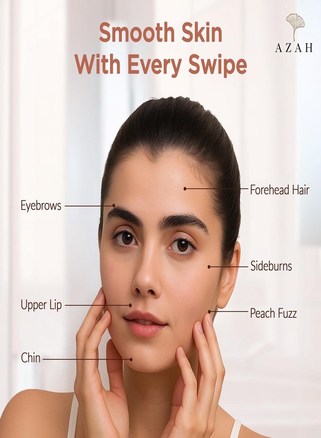 Azah Foldable Face Razor for Woman [Pack of 3] | Dermaplaning Face Rozor | Instant & Painless Facial Razors for Women Facial Hair | Perfect for Eyebrows, Upper Lip & Chin | Ideal for All skin Types - Image 4